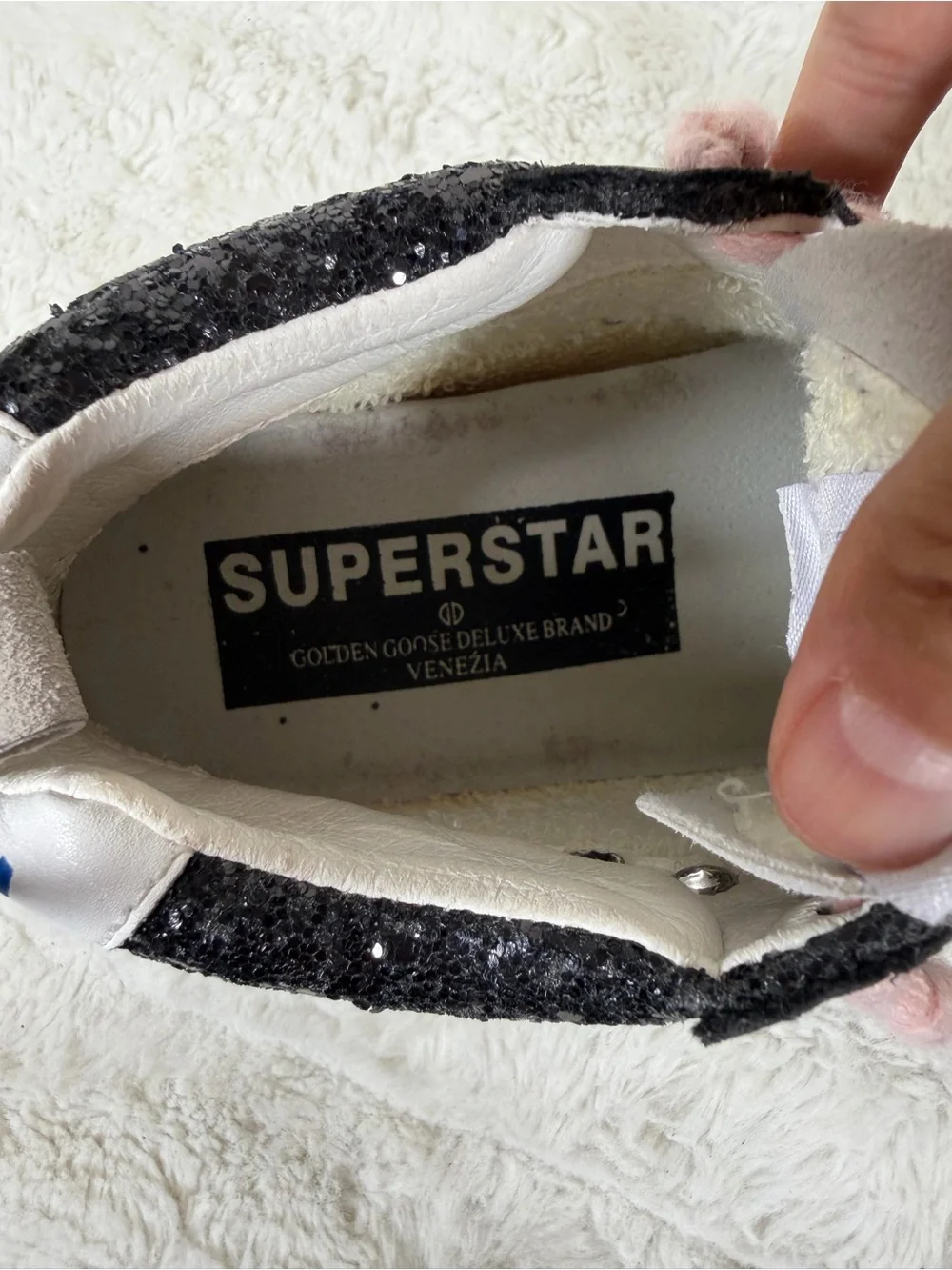 Golden Goose Mid Star 'Black Glitter Iridescent' sneakers Size 36 US 5